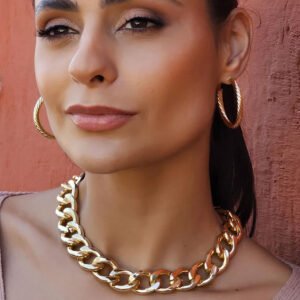 BRINCO DE ARGOLA TORCIDA BANHADO A OURO