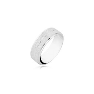 ALIANÇA FOSCA 7MM PRATA 925
