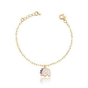 PULSEIRA ELEFANTE BANHADO A OURO 18k