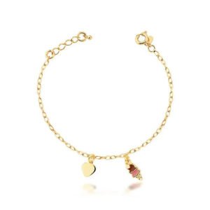 PULSEIRA SORVETE BANHADO A OURO 18K